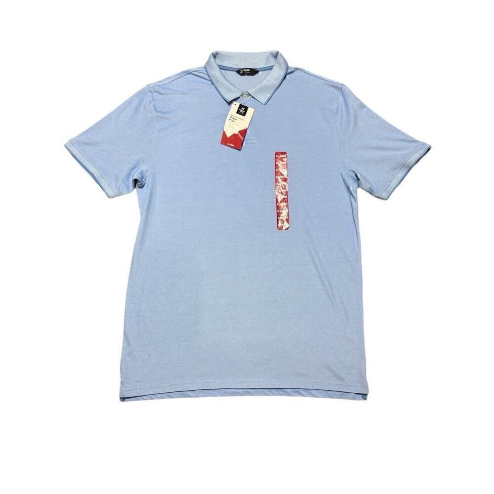 Member's Mark Stretch Cotton Polo Shirt Pique Polo Light Blue Men’s Size XL NWT